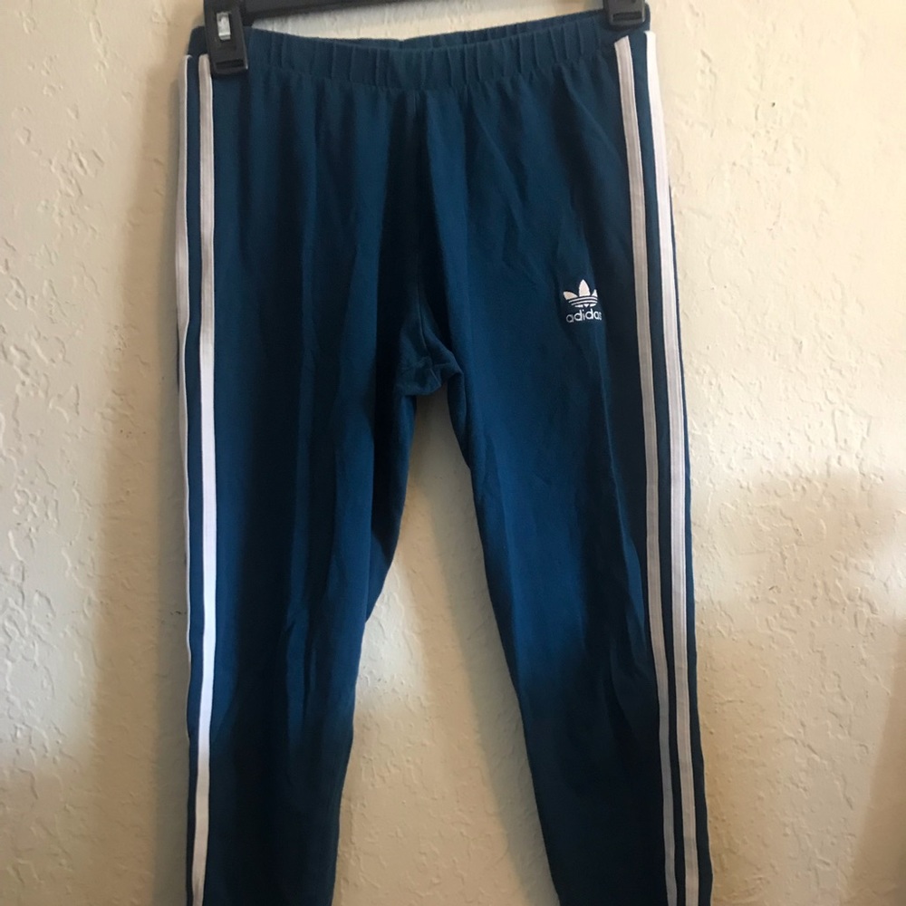 Turquoise Adidas Leggings
